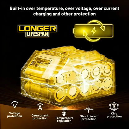 100% Original Dewalt 60V 9.0Ah Battery 18650 ‌Li-Ion 18V/20V 5.0Ah 6.0Ah Power Tool Battery High Power Rechargeable Battery