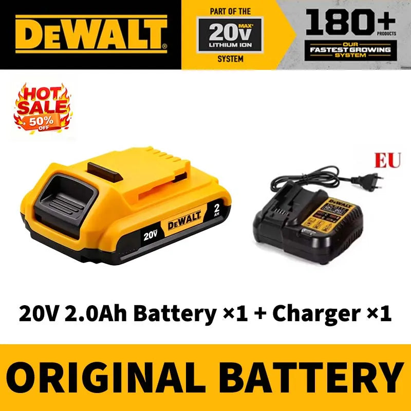 100% Original Dewalt 60V 9.0Ah Battery 18650 ‌Li-Ion 18V/20V 5.0Ah 6.0Ah Power Tool Battery High Power Rechargeable Battery