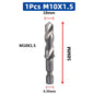 SIQICNC Shank Titanium Plated HSS Screw Thread Metric Tap Drill Bits Screw Machine Compound Tap M3 M4 M5 M6 M8 M10 Hand Tools