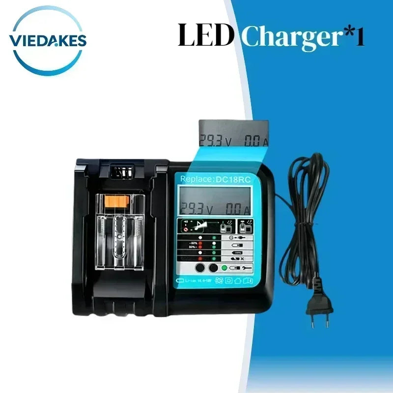 for Makita 18V 6.0/8.0/10.0/12.0Ah Battery - BL1860 Fast-Charging 3000+ Cycles for LXT Tools