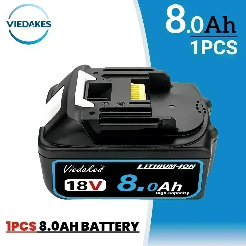 for Makita 18V 6.0/8.0/10.0/12.0Ah Battery - BL1860 Fast-Charging 3000+ Cycles for LXT Tools