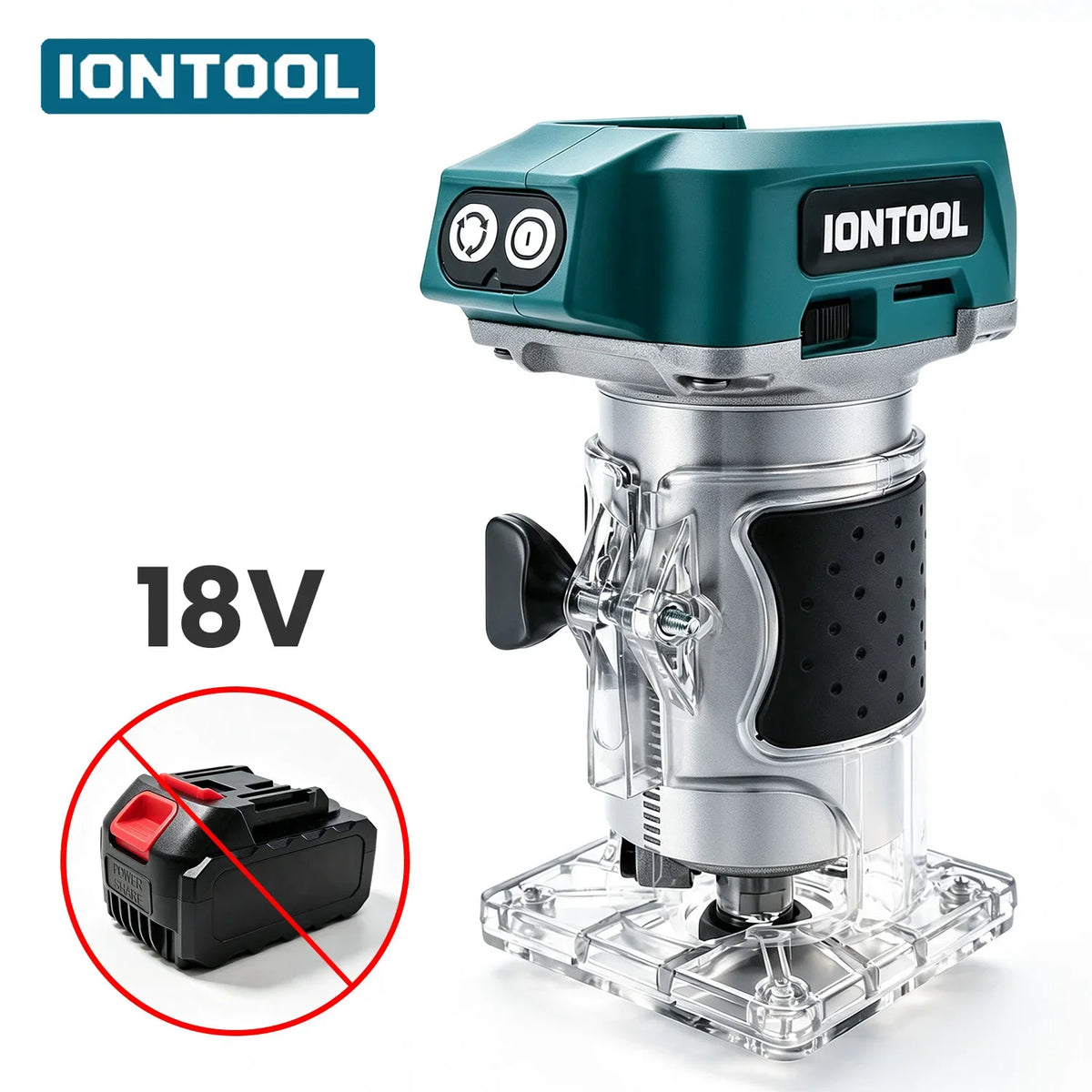 IONTOOL Cordless Trimmer 780W 3000-30000RPM for Wood Edge Cutting Slotting and Woodworking DIY Tool Only