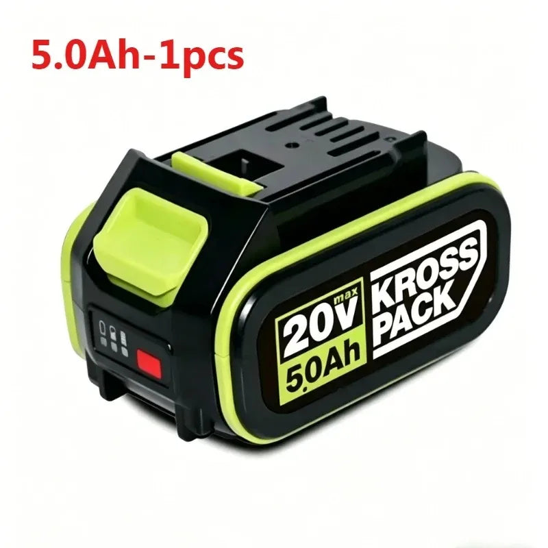 20V 6.0Ah KROSS PACK Rechargeable Lithium Ion Battery Compatible with WORX 20V Max Kross Pack Series Electric Tools WU279 WU535