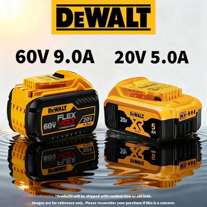 100% Original Dewalt 60V 9.0Ah Battery 18650 ‌Li-Ion 18V/20V 5.0Ah 6.0Ah Power Tool Battery High Power Rechargeable Battery