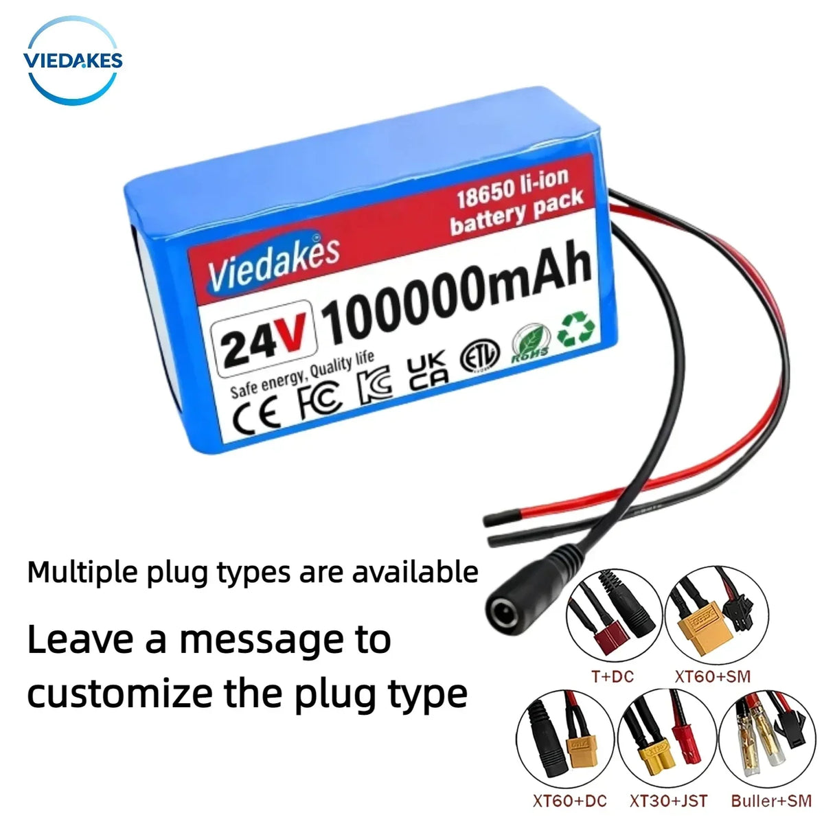 29.4V 100000mAh 7S3P Li-ion Battery Pack 18650 with BMS for 24V-29.4V Electric Motor Scooter