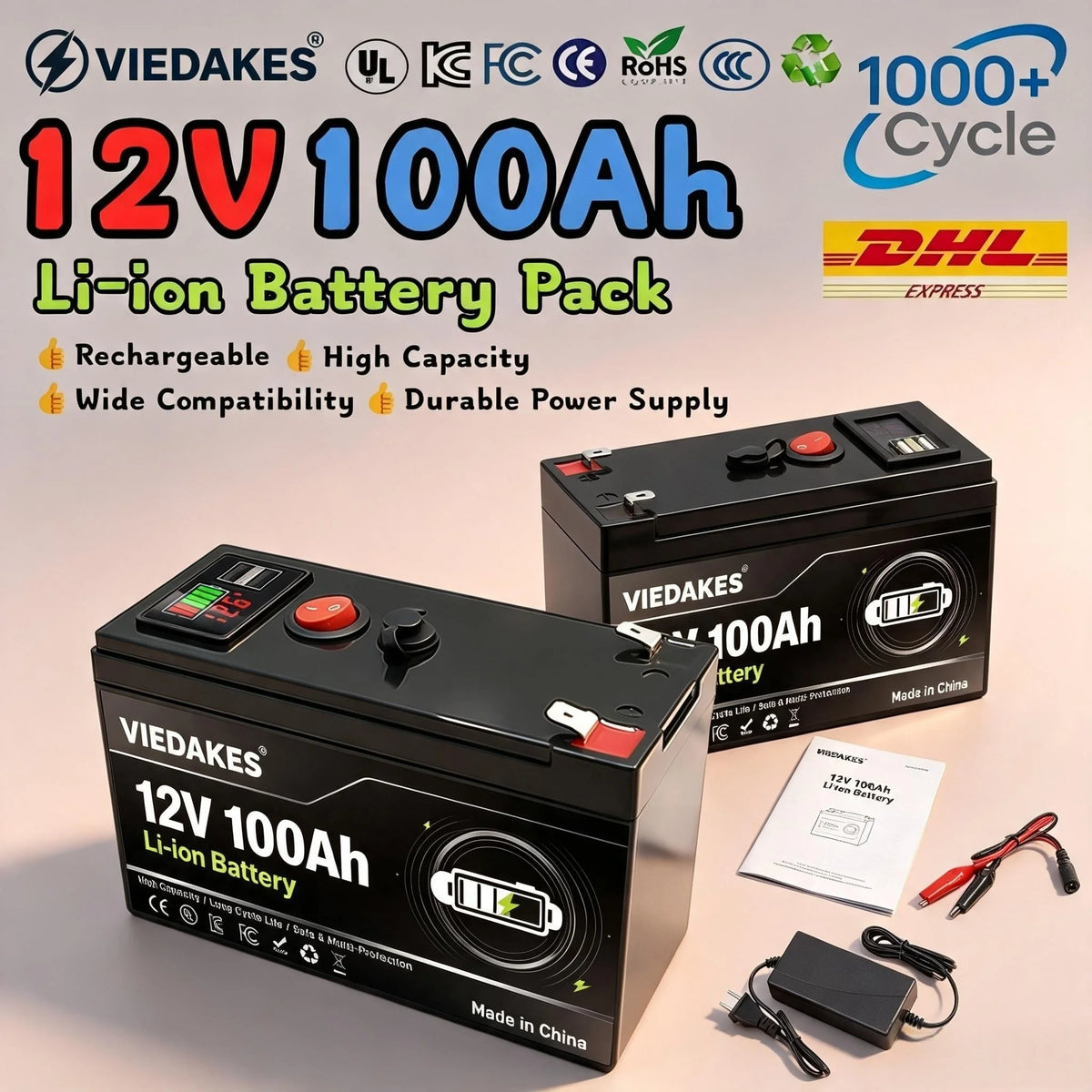 12.6V 3S7P Battery Pack 24Ah 18650 Rechargeable Battery with XT60 Plug for Electric Scooter LED Light Long Cycle Life