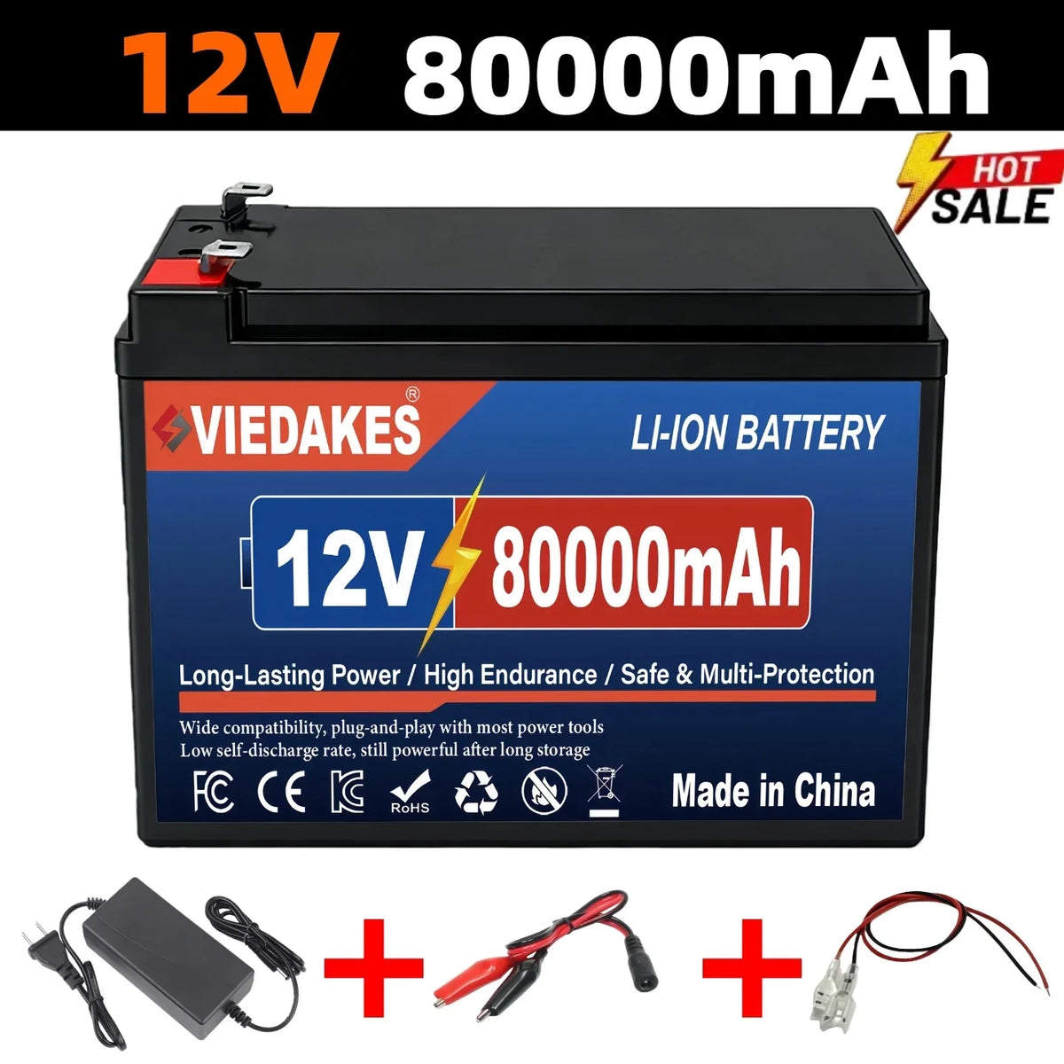 100Ah 12V 3S7P High Capacity Battery Pack, for Kids ATV Power Wheels, Flat Voltage Discharge Curve No Memory Effect