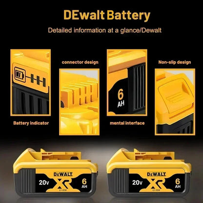 100% Original Dewalt 60V 9.0Ah Battery 18650 ‌Li-Ion 18V/20V 5.0Ah 6.0Ah Power Tool Battery High Power Rechargeable Battery