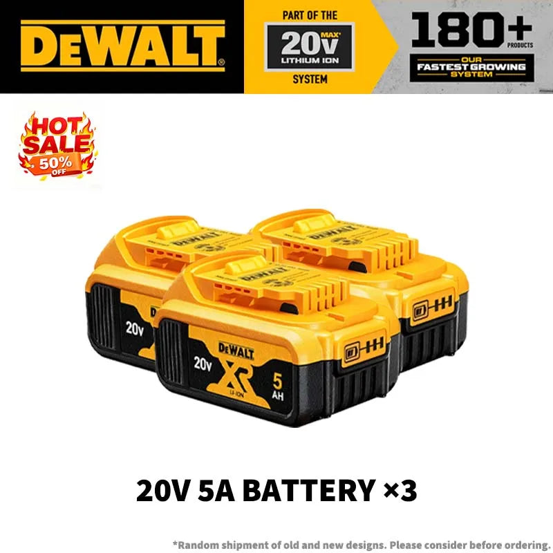 DEWALT 20V Max 2/5/6/9Ah Battery Charger Combo Li-Ion XR Series for Power Tools Battery DCB200,DCB202,DCB205,DCB206