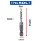 SIQICNC Shank Titanium Plated HSS Screw Thread Metric Tap Drill Bits Screw Machine Compound Tap M3 M4 M5 M6 M8 M10 Hand Tools