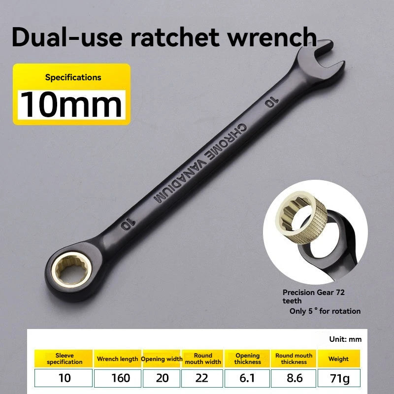 DGEV Universal Torx Wrench Adjustable Torque 8-19mm Ratchet Spanner for Bicycle Motorcycle Car Repair Tools Mechanical Tool