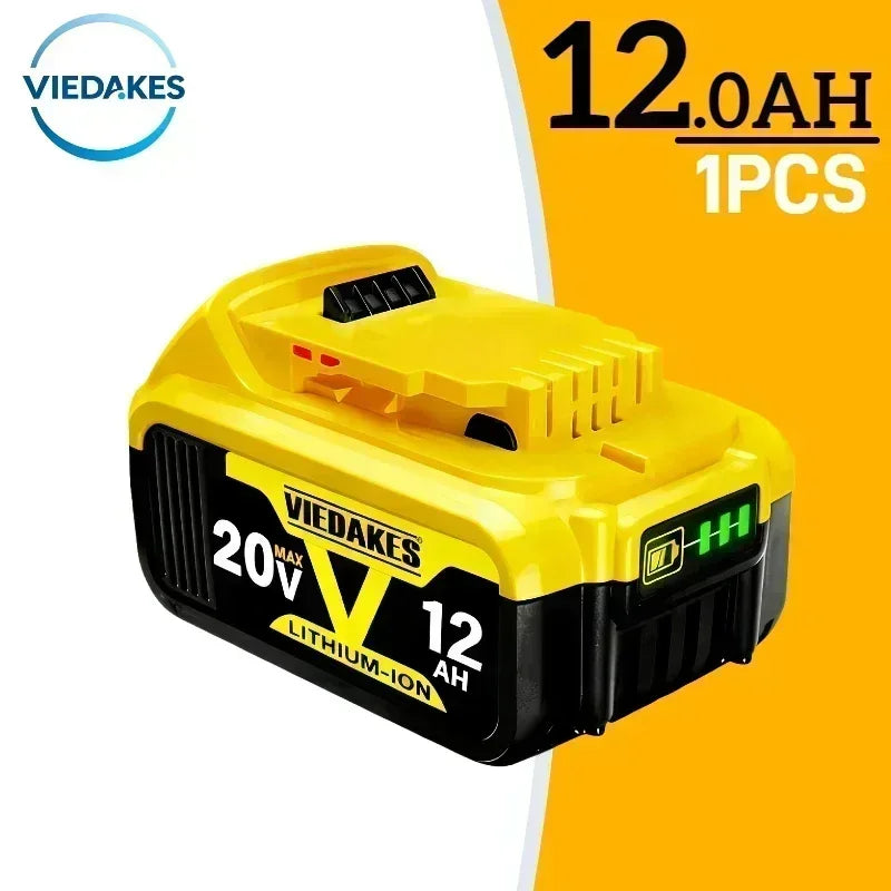 Replacement 20V 12.0Ah Lithium Battery for Dewalt DCD790 DCB200 Cordless Drill Impact Wrench Screwdriver Rechargeable Battery