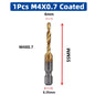 SIQICNC Shank Titanium Plated HSS Screw Thread Metric Tap Drill Bits Screw Machine Compound Tap M3 M4 M5 M6 M8 M10 Hand Tools