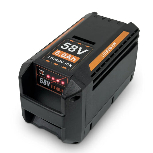 58V 6.0Ah 4Ah Battery Replacement for Echo 58V Battery, Compatible with Cordless Power Tools Blower Chainsaw CBP-58V40