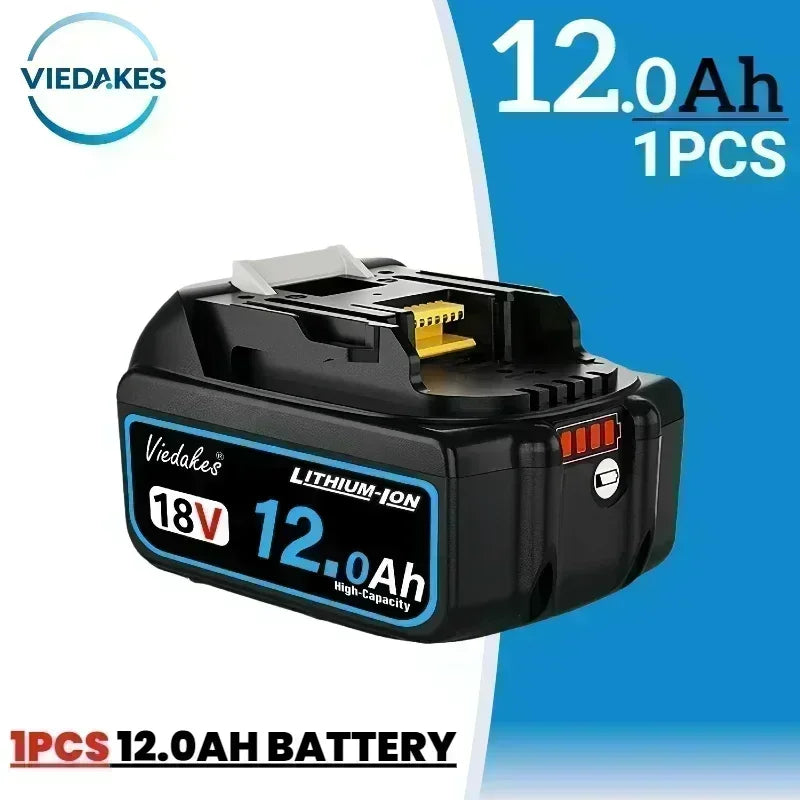 for Makita 18V 6.0/8.0/10.0/12.0Ah Battery - BL1860 Fast-Charging 3000+ Cycles for LXT Tools