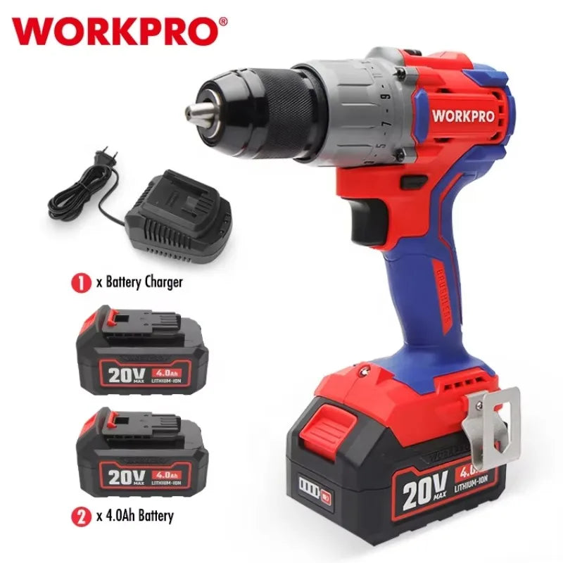 19+1 Torque Setting Brushless Cordless Power Drill Set with Lithium-Ion Battery Premium Power Drills