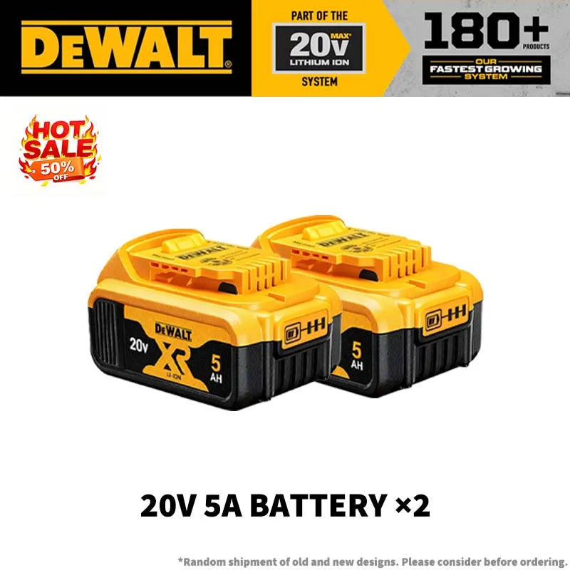 100% Original Dewalt 60V 9.0Ah Battery 18650 ‌Li-Ion 18V/20V 5.0Ah 6.0Ah Power Tool Battery High Power Rechargeable Battery