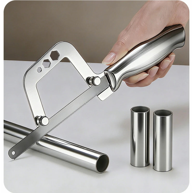 Mini Hacksaw Stainless Steel Frame Small Hacksaw Household DIY Small Handheld Saw Hand Saw for Wood / Plastic / Metal Cutting