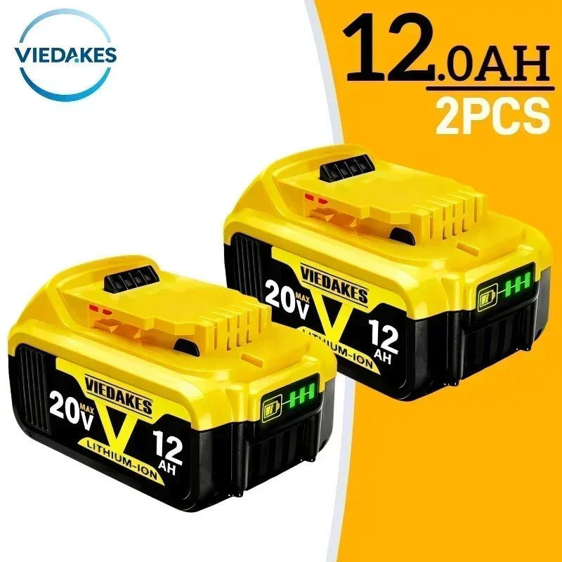Replacement 20V 12.0Ah Lithium Battery for Dewalt DCD790 DCB200 Cordless Drill Impact Wrench Screwdriver Rechargeable Battery