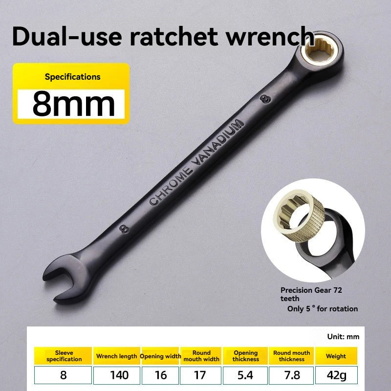 DGEV Universal Torx Wrench Adjustable Torque 8-19mm Ratchet Spanner for Bicycle Motorcycle Car Repair Tools Mechanical Tool