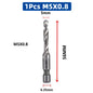 SIQICNC Shank Titanium Plated HSS Screw Thread Metric Tap Drill Bits Screw Machine Compound Tap M3 M4 M5 M6 M8 M10 Hand Tools