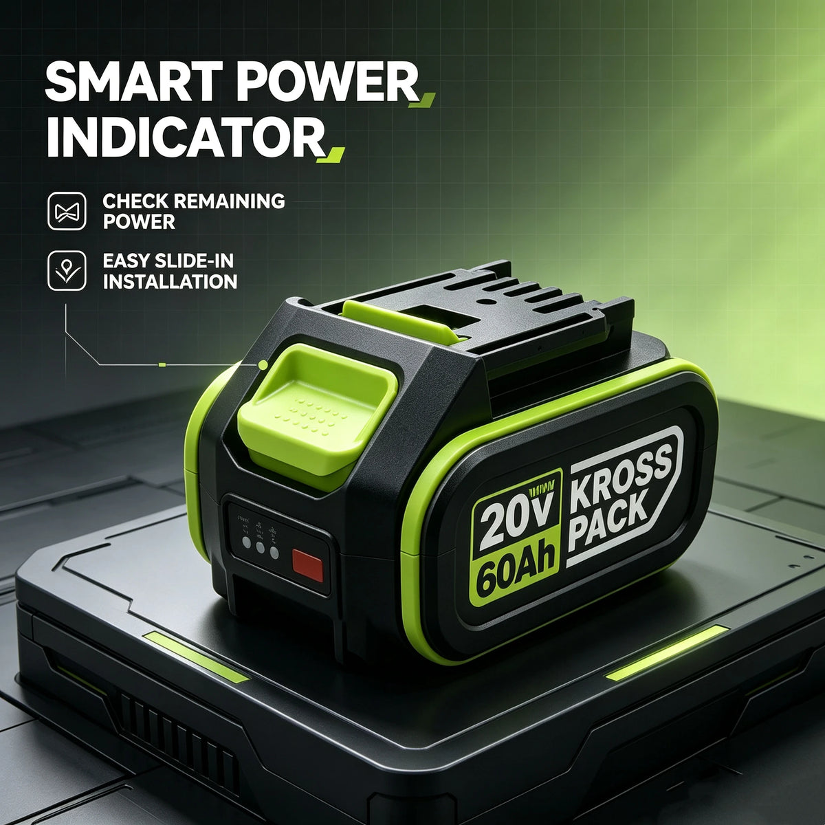 20V 6.0Ah KROSS PACK Rechargeable Lithium Ion Battery Compatible with WORX 20V Max Kross Pack Series Electric Tools WU279 WU535