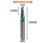 1pc AAAAA Single Flute Carbide Spiral End Mill 3.175 ,4,5,6mm Aluminum Milling Cutter Engraving Woodworking Acrylic DLC Coating
