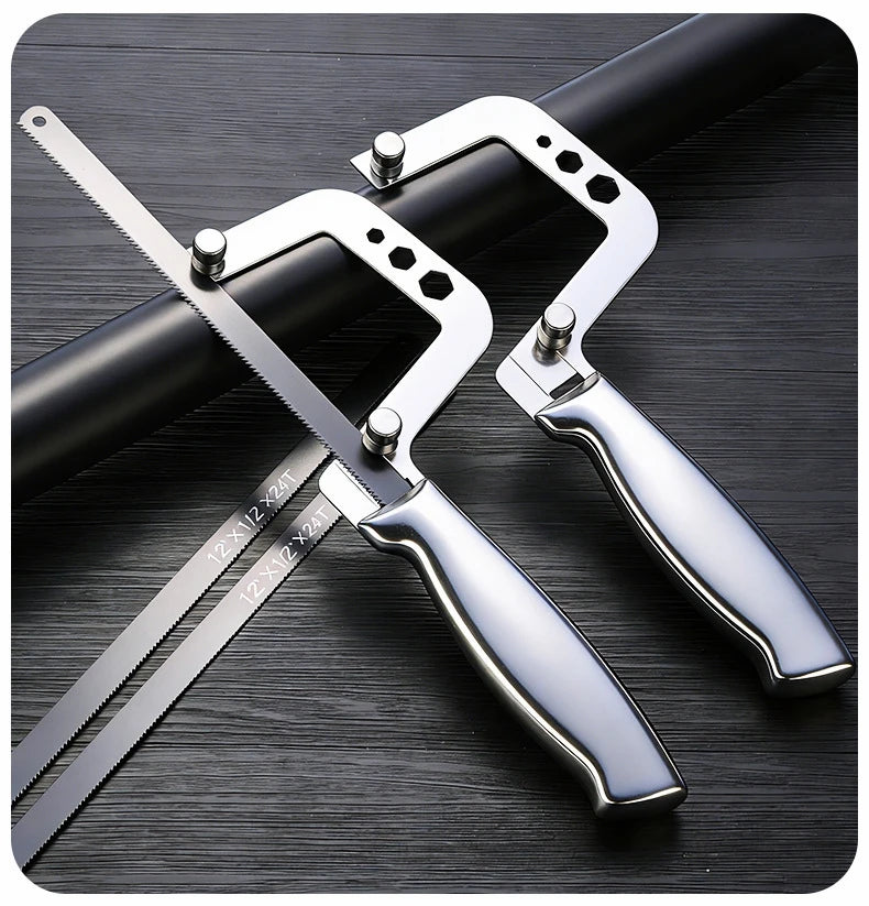 Mini Hacksaw Stainless Steel Frame Small Hacksaw Household DIY Small Handheld Saw Hand Saw for Wood / Plastic / Metal Cutting