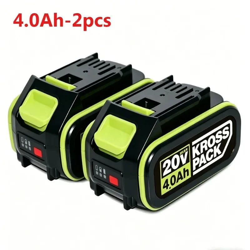 20V 6.0Ah KROSS PACK Rechargeable Lithium Ion Battery Compatible with WORX 20V Max Kross Pack Series Electric Tools WU279 WU535