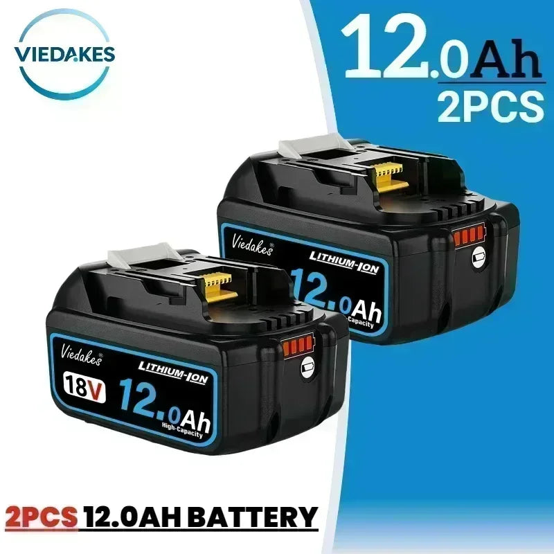 for Makita 18V 6.0/8.0/10.0/12.0Ah Battery - BL1860 Fast-Charging 3000+ Cycles for LXT Tools