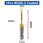 SIQICNC Shank Titanium Plated HSS Screw Thread Metric Tap Drill Bits Screw Machine Compound Tap M3 M4 M5 M6 M8 M10 Hand Tools