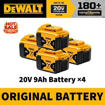 100% Original Dewalt 60V 9.0Ah Battery 18650 ‌Li-Ion 18V/20V 5.0Ah 6.0Ah Power Tool Battery High Power Rechargeable Battery