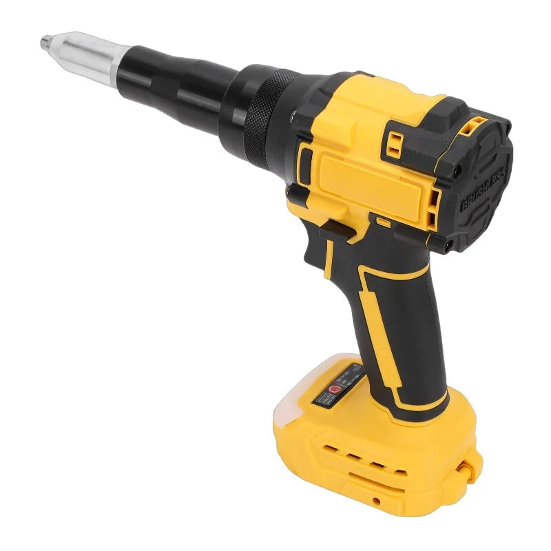 Cordless Brushless Automatic Riveter | Dual Speed | For Dewalt 20V DCB180/200/201/203 | LED Light