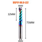 1pc AAAAA Single Flute Carbide Spiral End Mill 3.175 ,4,5,6mm Aluminum Milling Cutter Engraving Woodworking Acrylic DLC Coating
