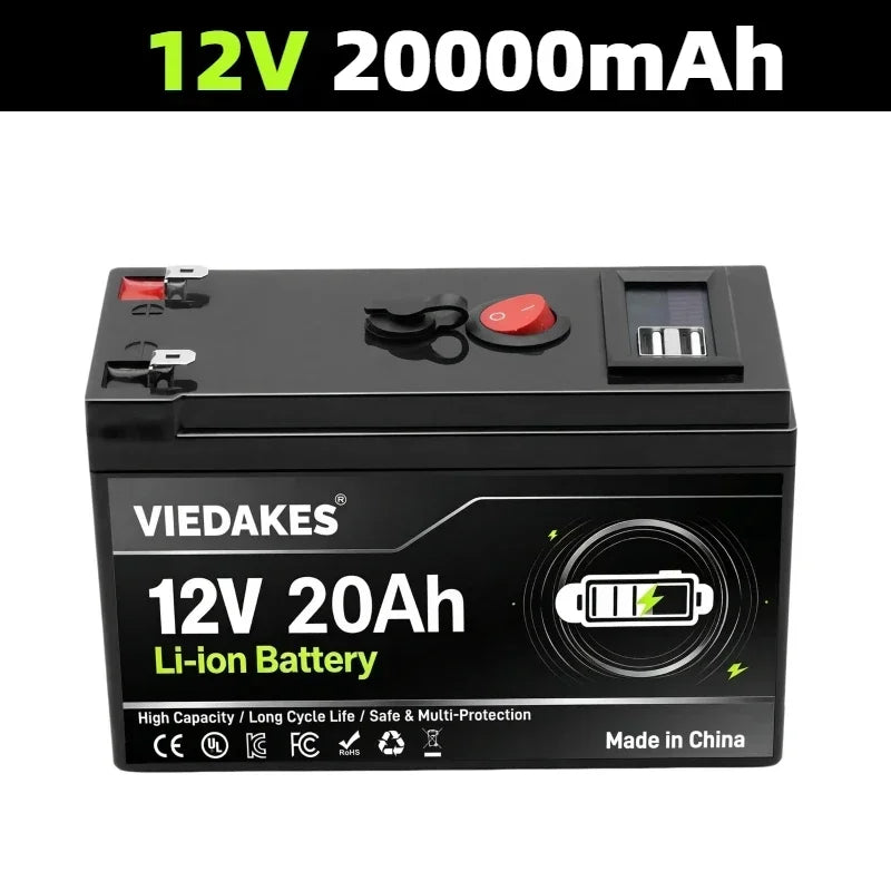 12.6V 3S7P Battery Pack 24Ah 18650 Rechargeable Battery with XT60 Plug for Electric Scooter LED Light Long Cycle Life