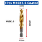 SIQICNC Shank Titanium Plated HSS Screw Thread Metric Tap Drill Bits Screw Machine Compound Tap M3 M4 M5 M6 M8 M10 Hand Tools