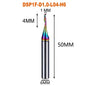 1pc AAAAA Single Flute Carbide Spiral End Mill 3.175 ,4,5,6mm Aluminum Milling Cutter Engraving Woodworking Acrylic DLC Coating