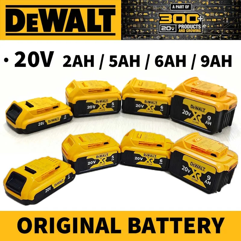 DEWALT 20V Max 2/5/6/9Ah Battery Charger Combo Li-Ion XR Series for Power Tools Battery DCB200,DCB202,DCB205,DCB206