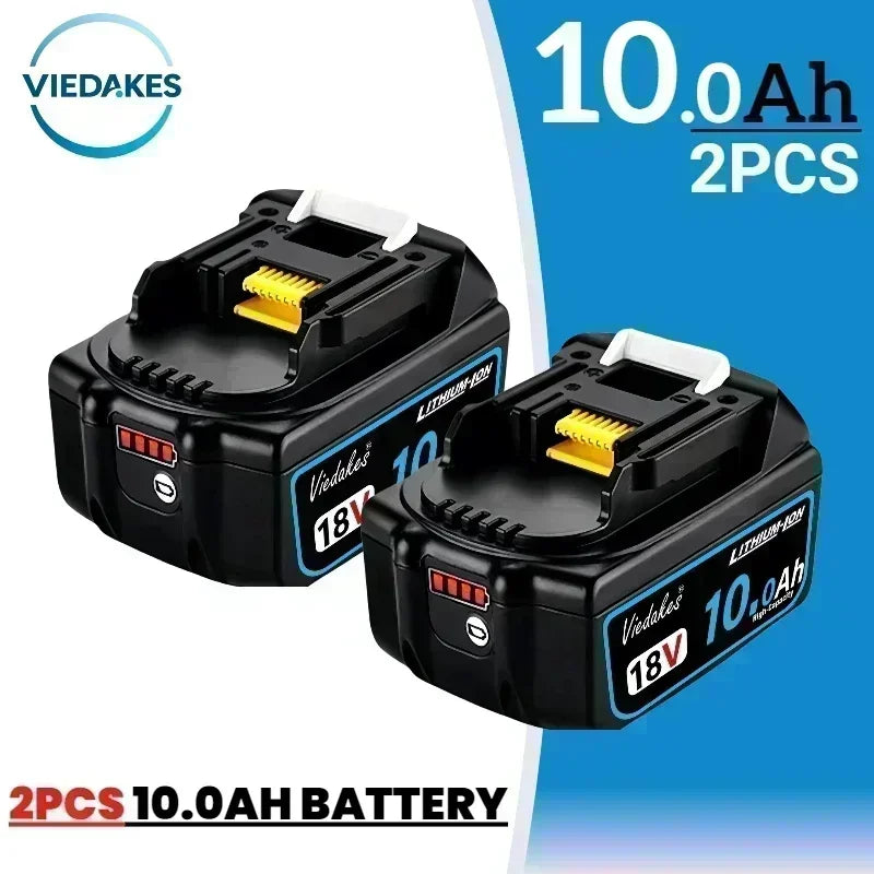 for Makita 18V 6.0/8.0/10.0/12.0Ah Battery - BL1860 Fast-Charging 3000+ Cycles for LXT Tools