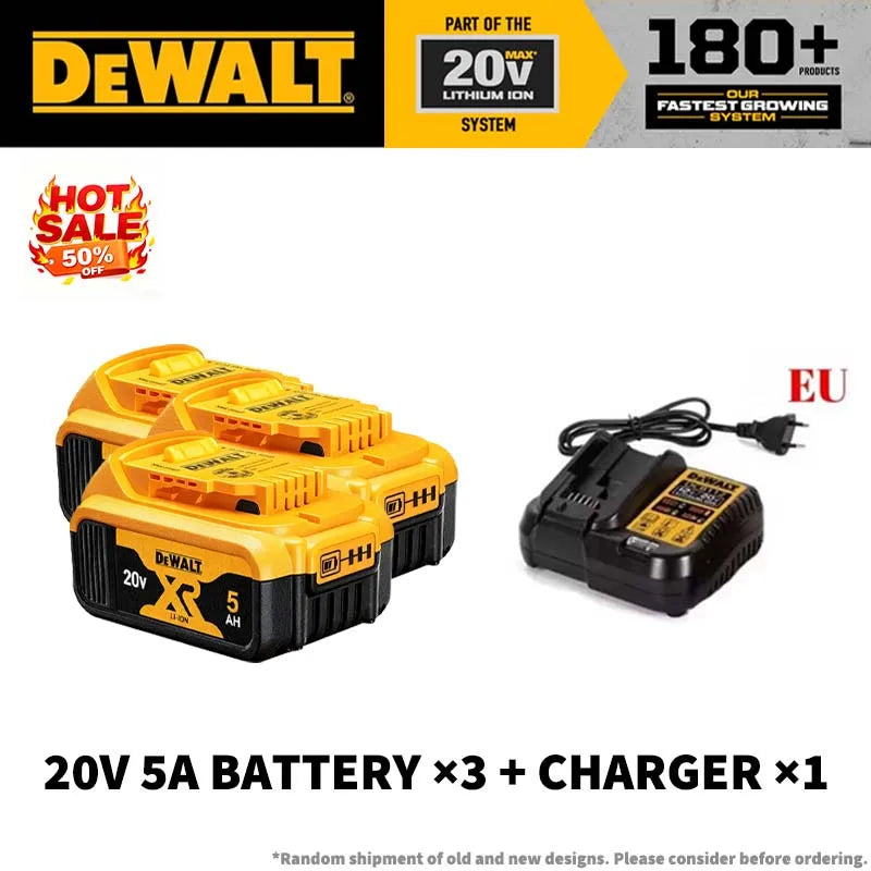 DEWALT Power 18V/20V 2.0Ah 5.0Ah 6.0Ah 9.0Ah Power Tools Battery Charger Combo DCB200,DCB202,DCB205,DCB206,DCB209,DCB184