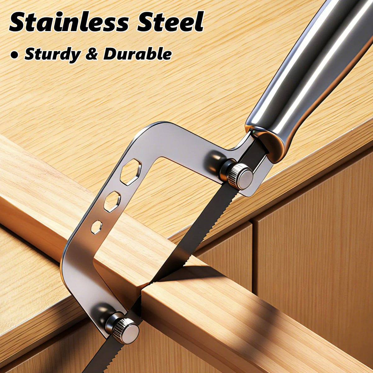 Mini Hacksaw Stainless Steel Frame Small Hacksaw Household DIY Small Handheld Saw Hand Saw for Wood / Plastic / Metal Cutting