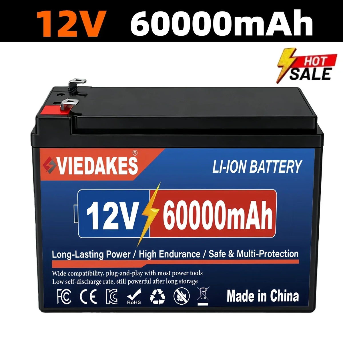 12V 10.5Ah Lithium Battery Rechargeable 12V Sprayer Battery Batería Para Pulverizador 12V with Built-in BMS 12.6V 3A Charger 30A