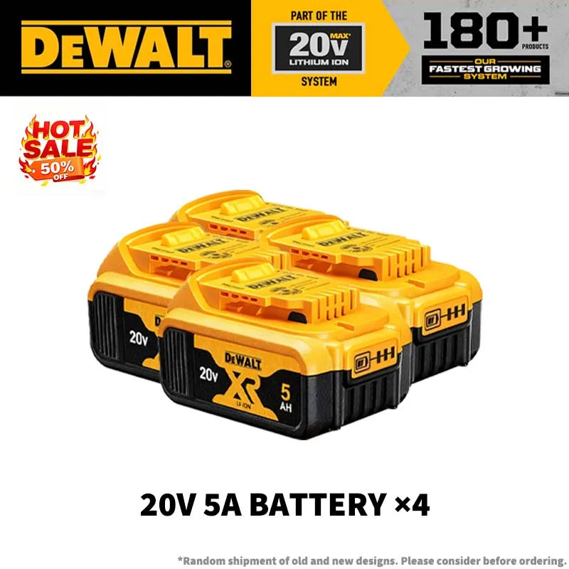 100% Original Dewalt 60V 9.0Ah Battery 18650 ‌Li-Ion 18V/20V 5.0Ah 6.0Ah Power Tool Battery High Power Rechargeable Battery