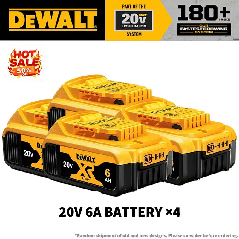 100% Original Dewalt 60V 9.0Ah Battery 18650 ‌Li-Ion 18V/20V 5.0Ah 6.0Ah Power Tool Battery High Power Rechargeable Battery