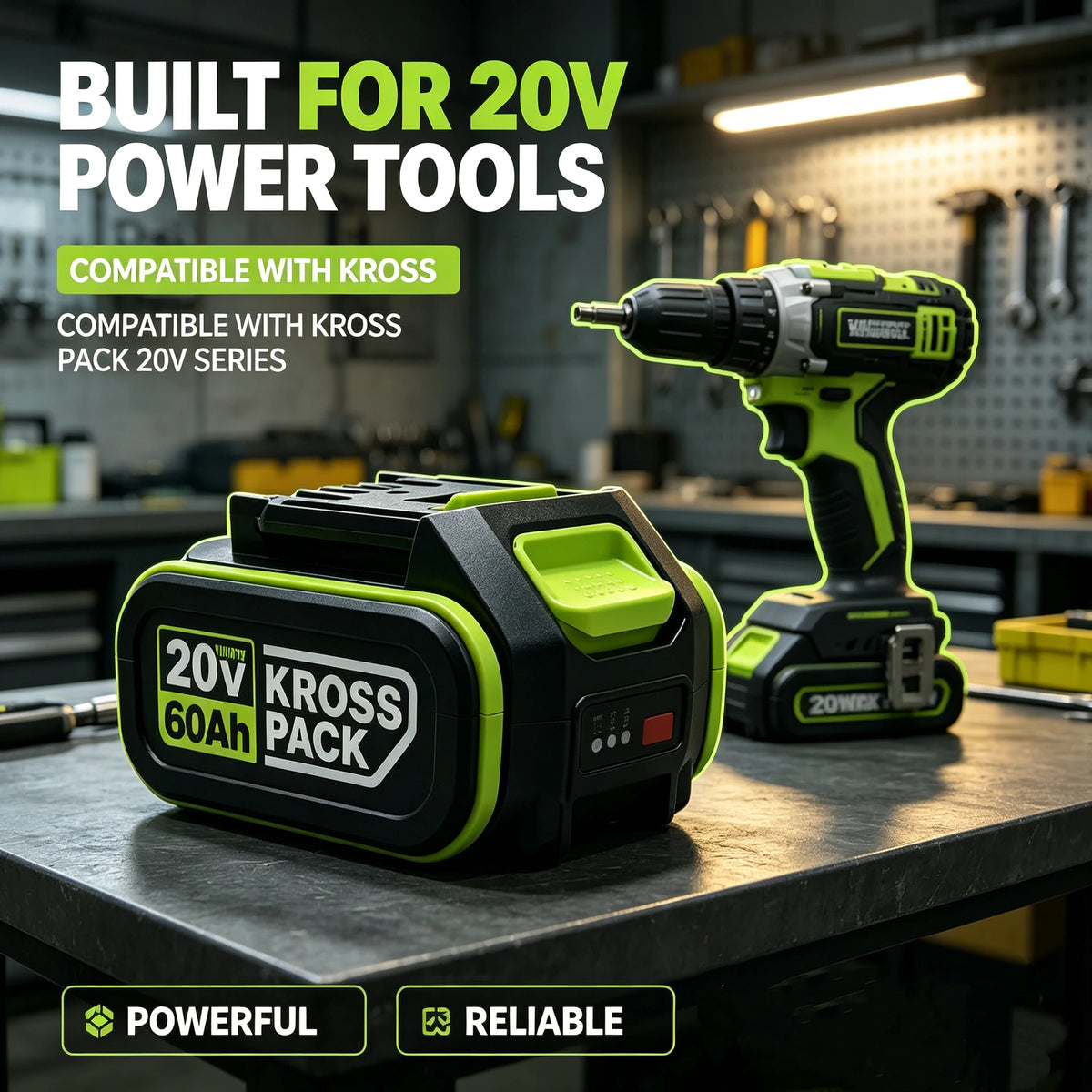 20V 6.0Ah KROSS PACK Rechargeable Lithium Ion Battery Compatible with WORX 20V Max Kross Pack Series Electric Tools WU279 WU535