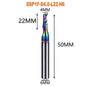 1pc AAAAA Single Flute Carbide Spiral End Mill 3.175 ,4,5,6mm Aluminum Milling Cutter Engraving Woodworking Acrylic DLC Coating