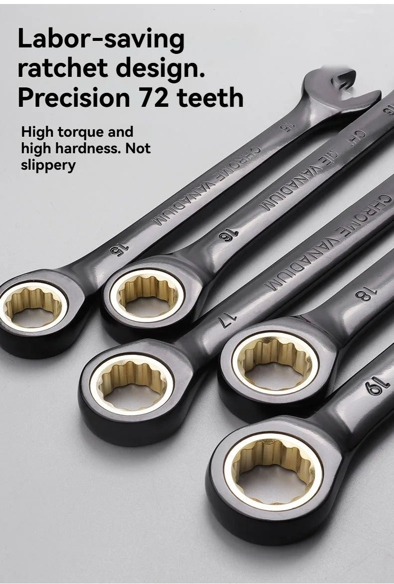 DGEV Universal Torx Wrench Adjustable Torque 8-19mm Ratchet Spanner for Bicycle Motorcycle Car Repair Tools Mechanical Tool