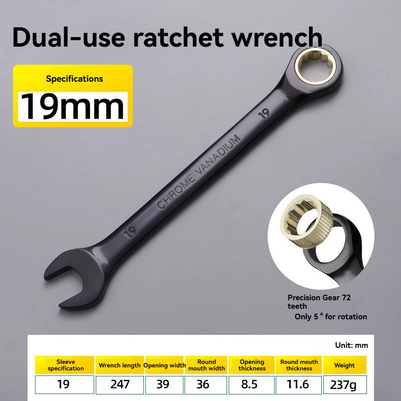 DGEV Universal Torx Wrench Adjustable Torque 8-19mm Ratchet Spanner for Bicycle Motorcycle Car Repair Tools Mechanical Tool