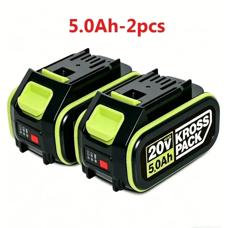 20V 6.0Ah KROSS PACK Rechargeable Lithium Ion Battery Compatible with WORX 20V Max Kross Pack Series Electric Tools WU279 WU535