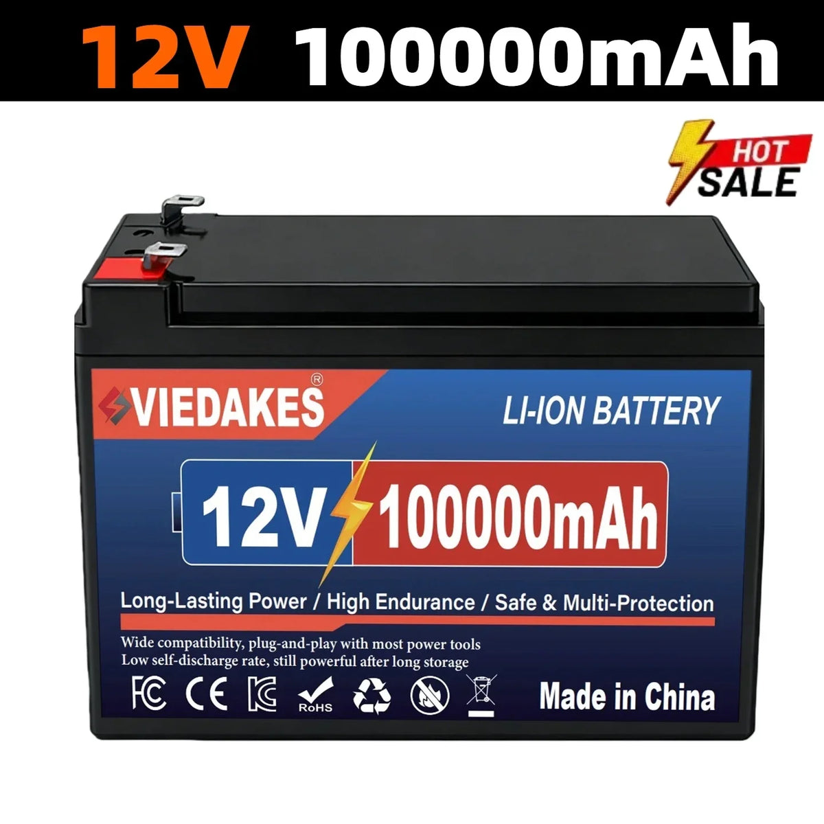 100Ah 12V 3S7P High Capacity Battery Pack, for Kids ATV Power Wheels, Flat Voltage Discharge Curve No Memory Effect